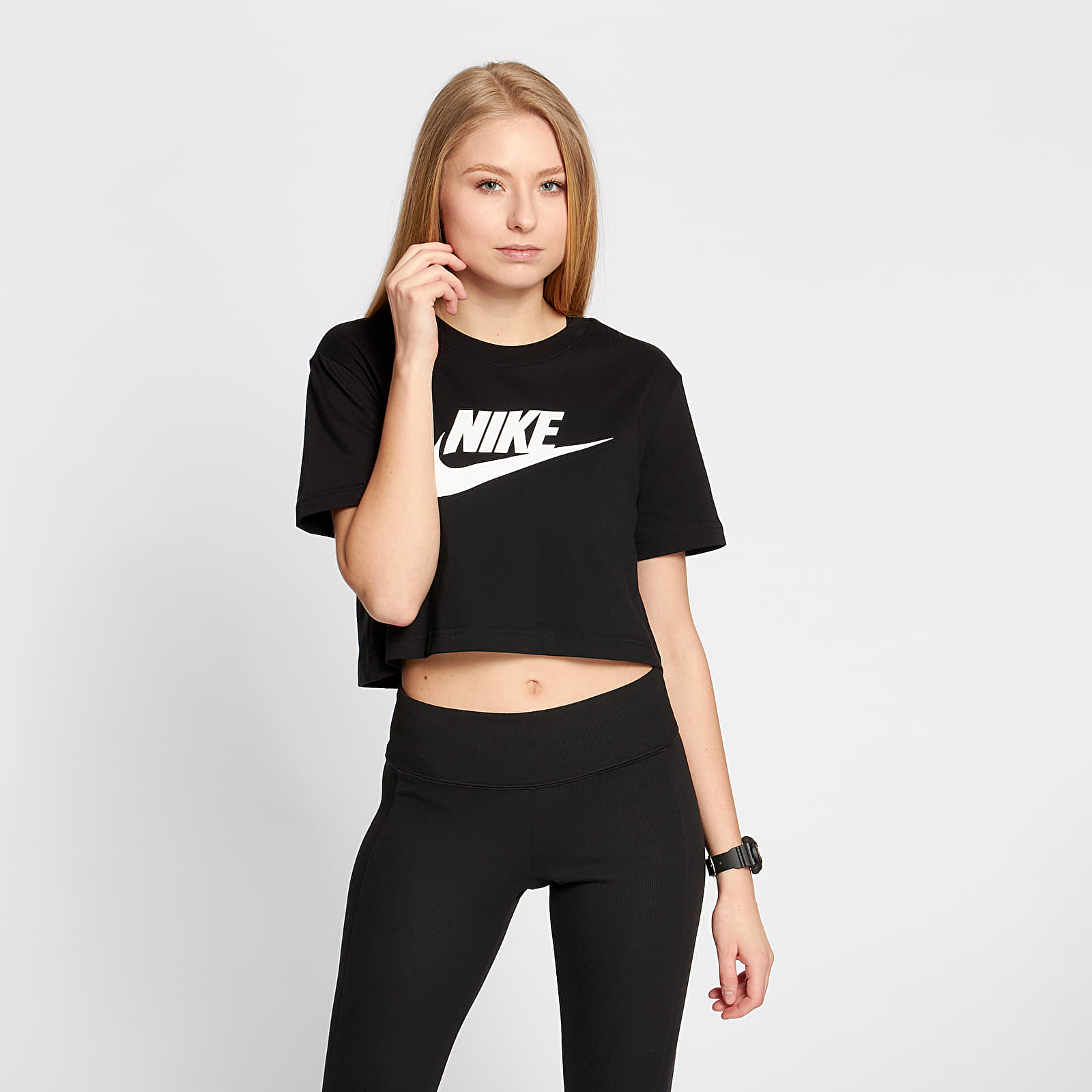 Tricouri Nike Sportswear Tee Black/ White