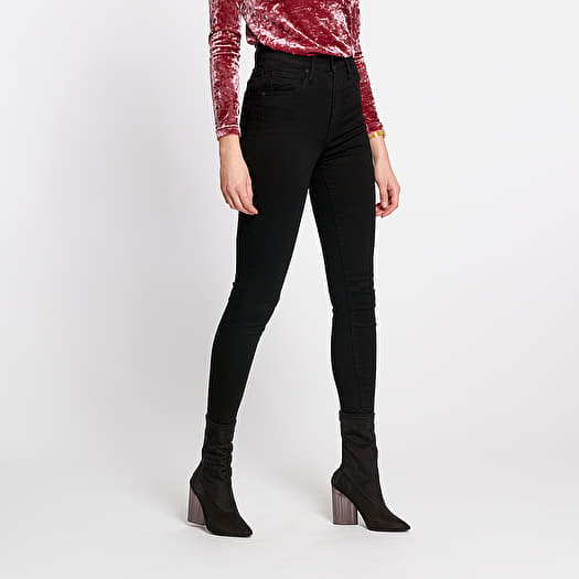 Levi's mile high outlet super skinny jeans black