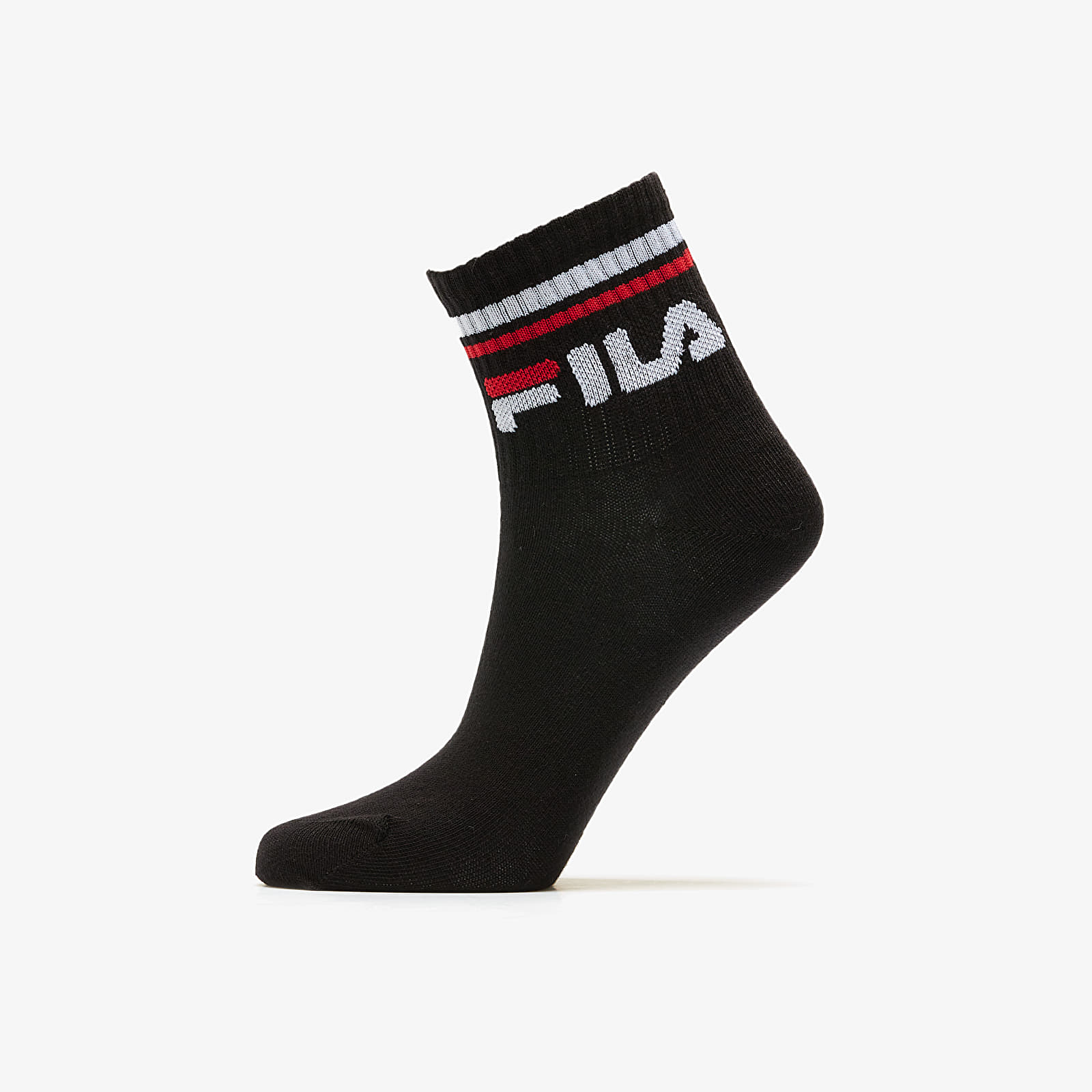Socks FILA Calza Quarter 3-Pack Socks Black