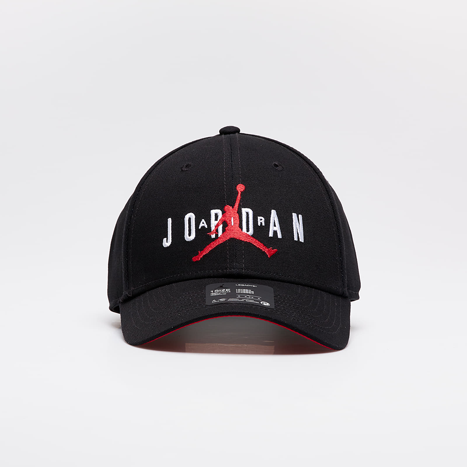 Șepci Jordan Air Hybrid Cap Black/ Black/ Gym Red/ White