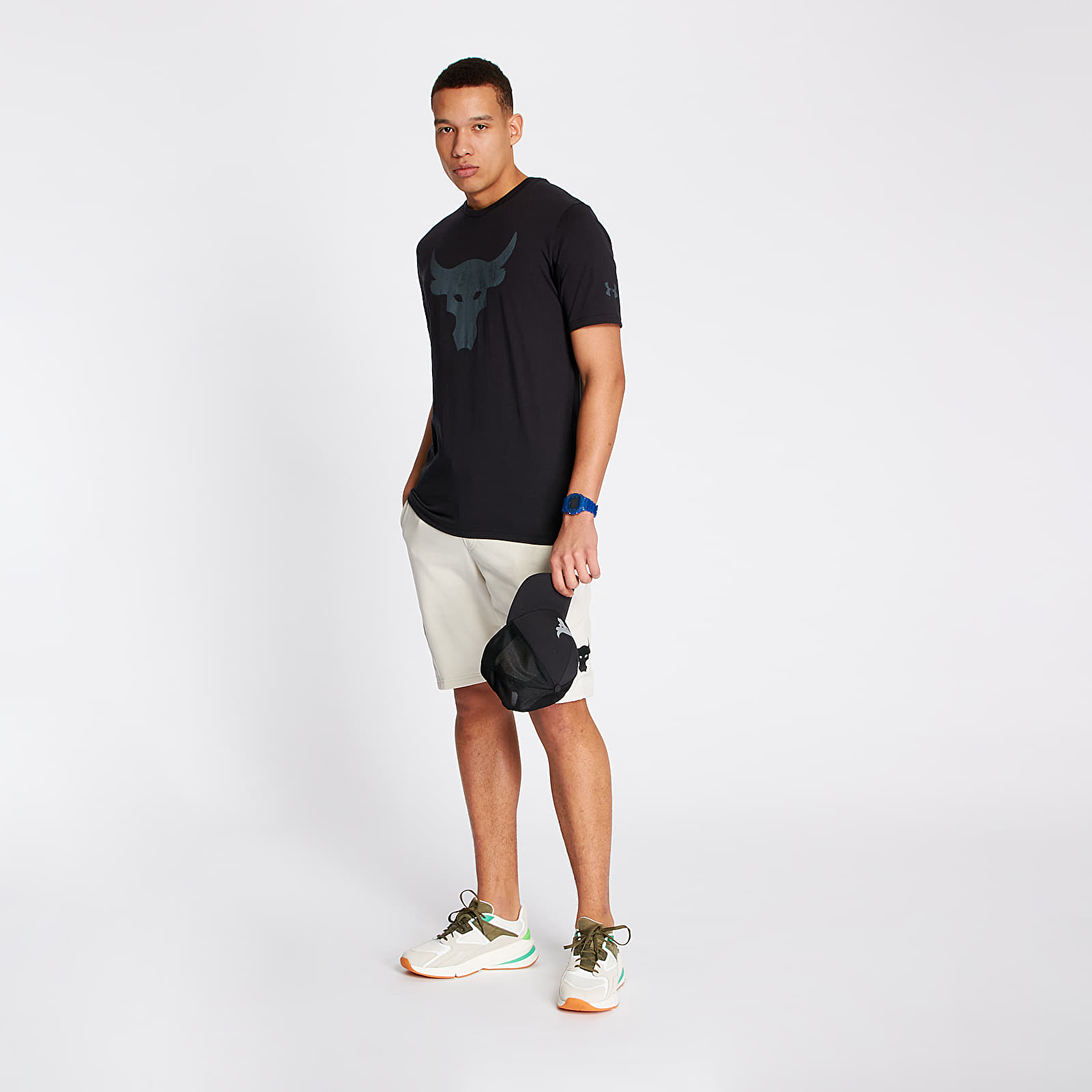 Magliette Under Armour Project Rock Brahma Bull Tee Black/ Pitch Gray