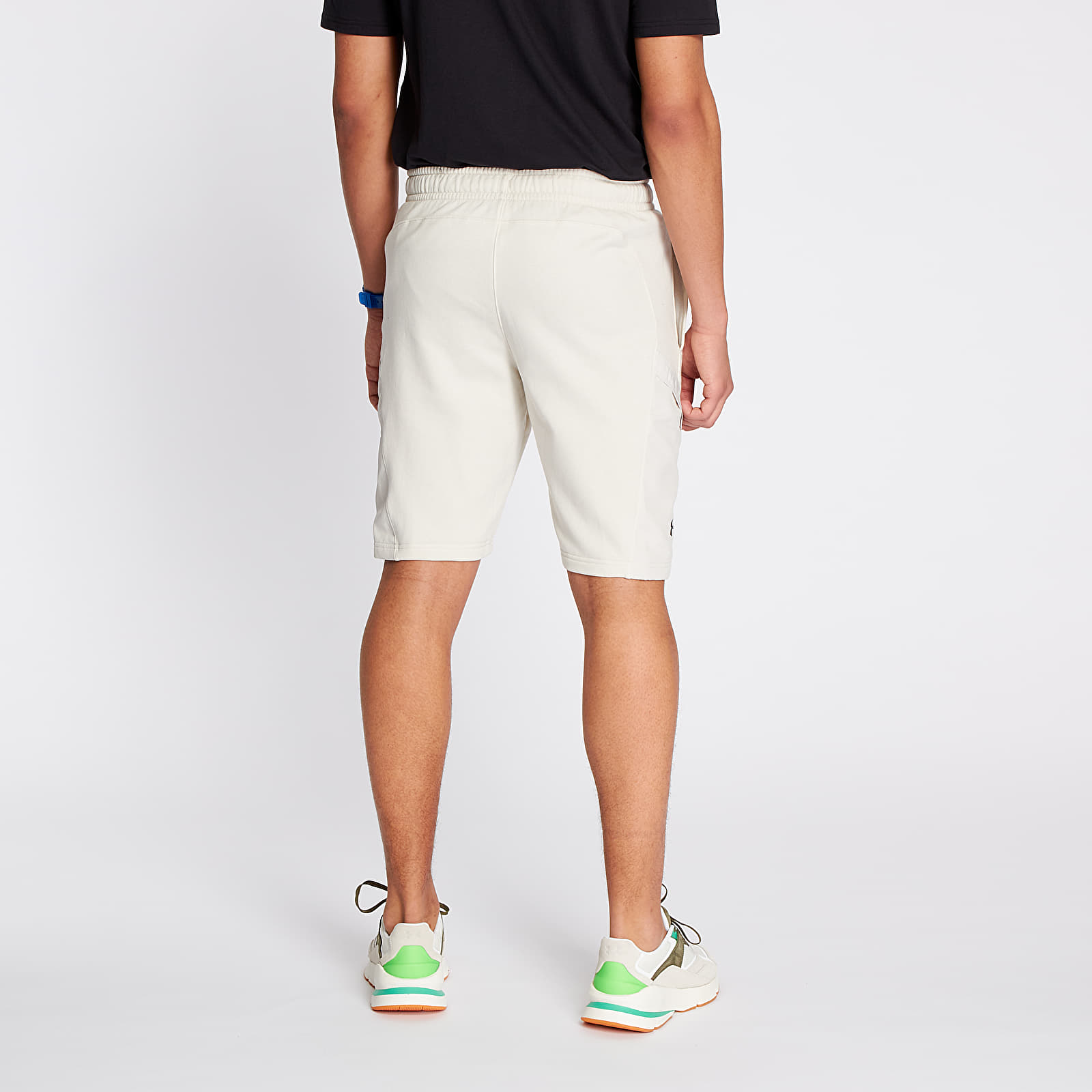 Šortai Under Armour Project Rock Terry Shorts Summit White/ Black