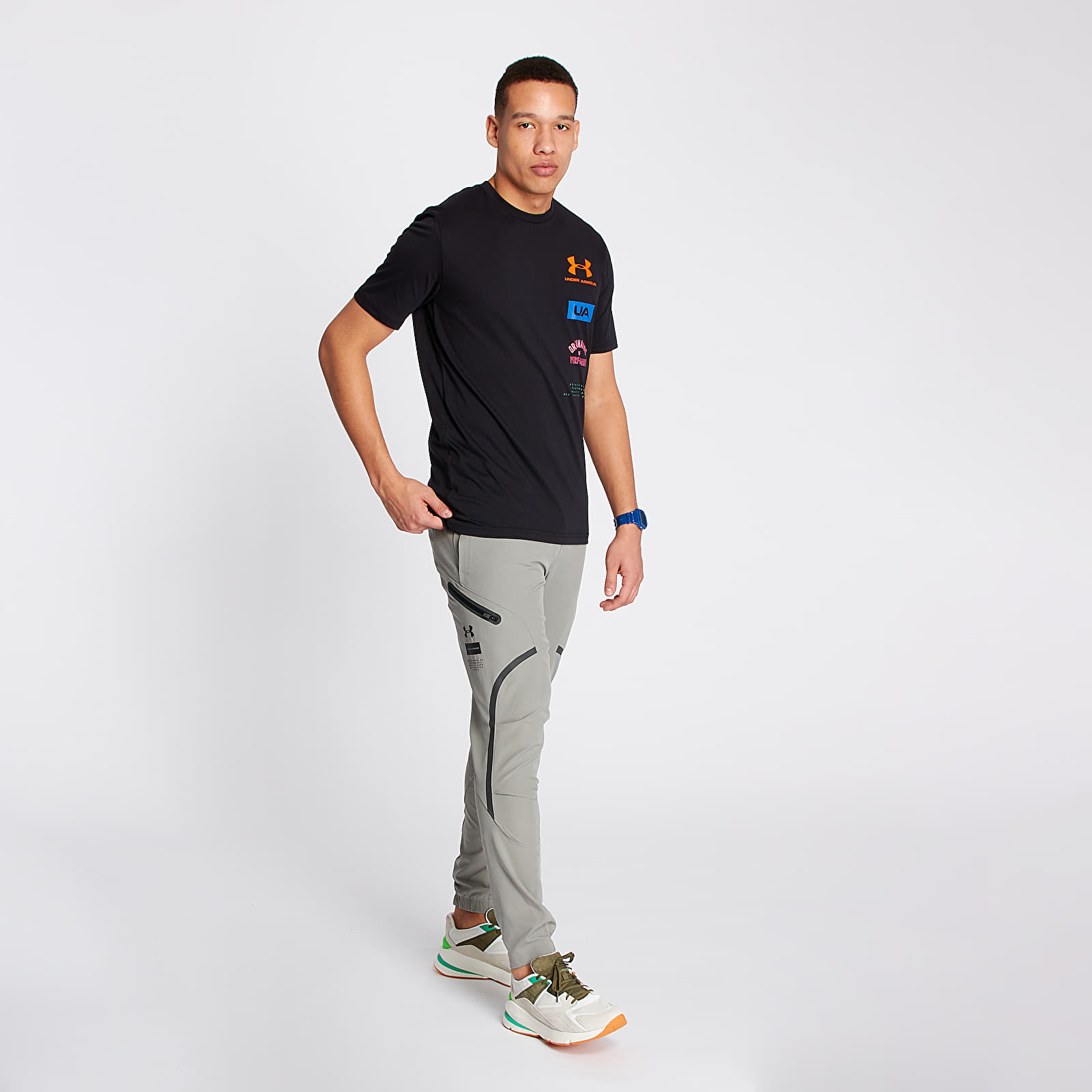 Pants and jeans Under Armour Flex Woven Cargo Pants Gravity Green/ Black