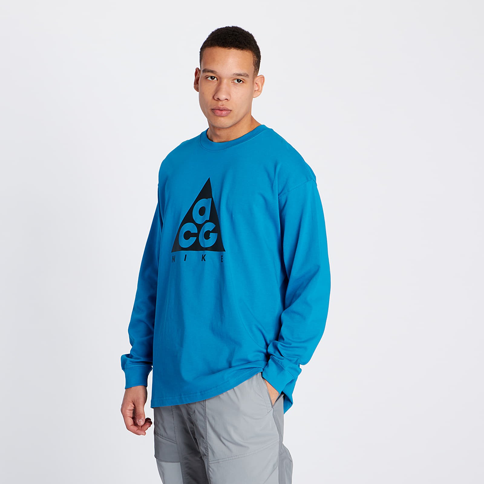 T-shirts Nike ACG Logo Long Sleeve Tee Blue