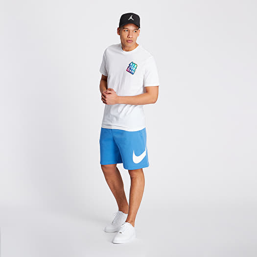 jordan sticker fleece shorts