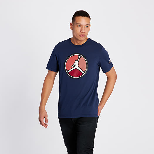 T-shirts Jordan Remastered Hybrid Tee Midnight Navy/ White (CD5626