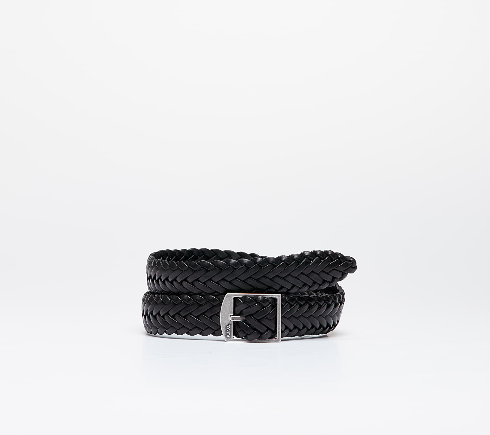 Curea A.P.C. Leather Belt Black