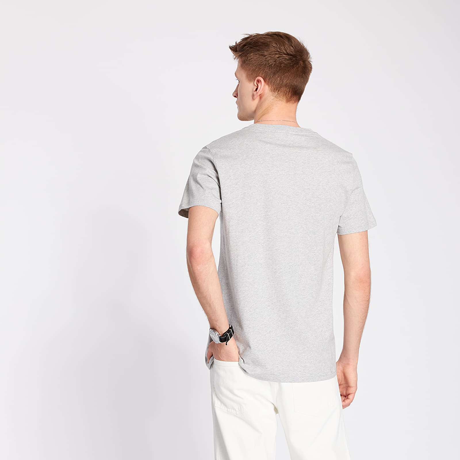 T-shirts Norse Projects Niels Norse Projects Logo Tee Light Grey Melange