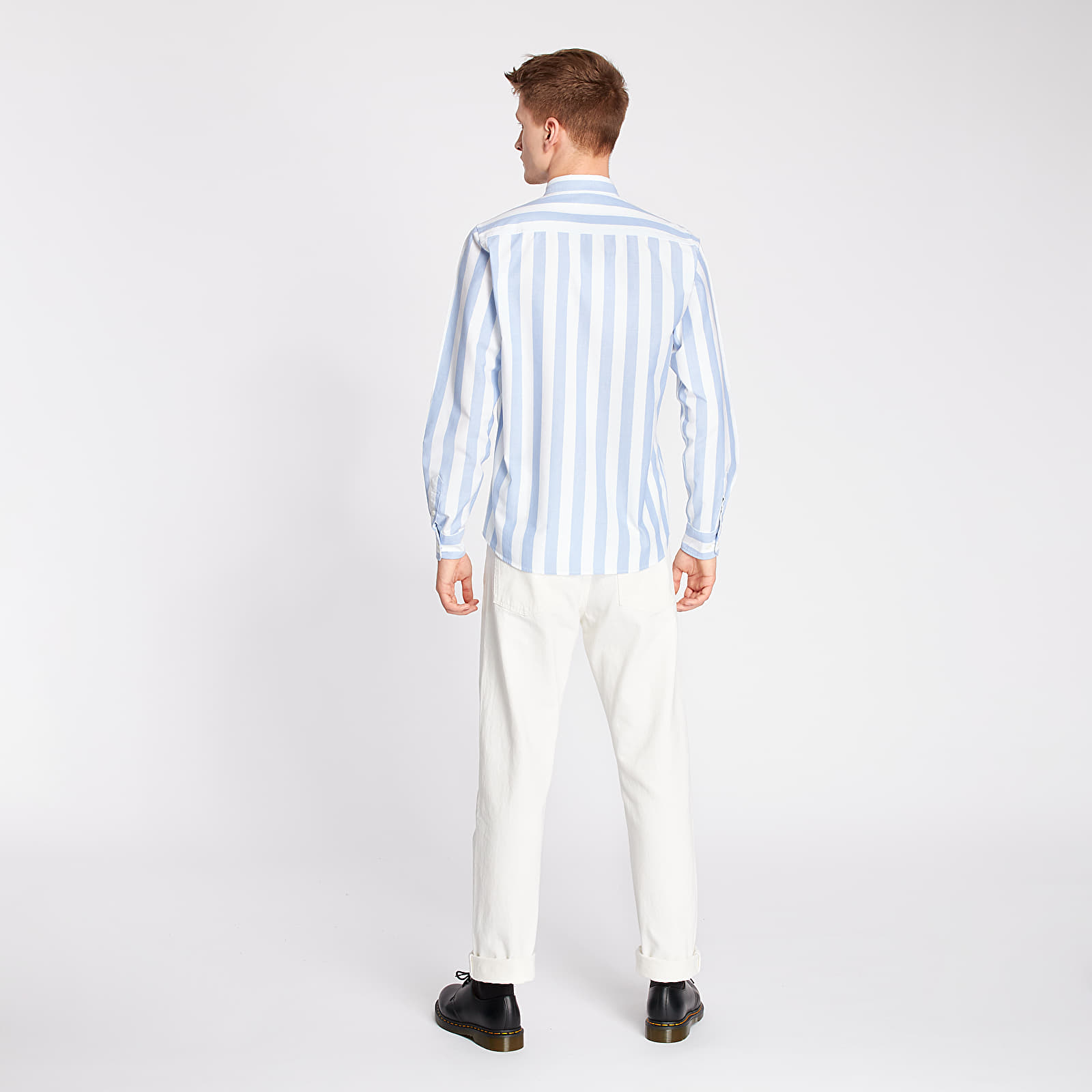 Ризи Norse Projects Anton Oxford Shirt Pale Blue Wide Stripe
