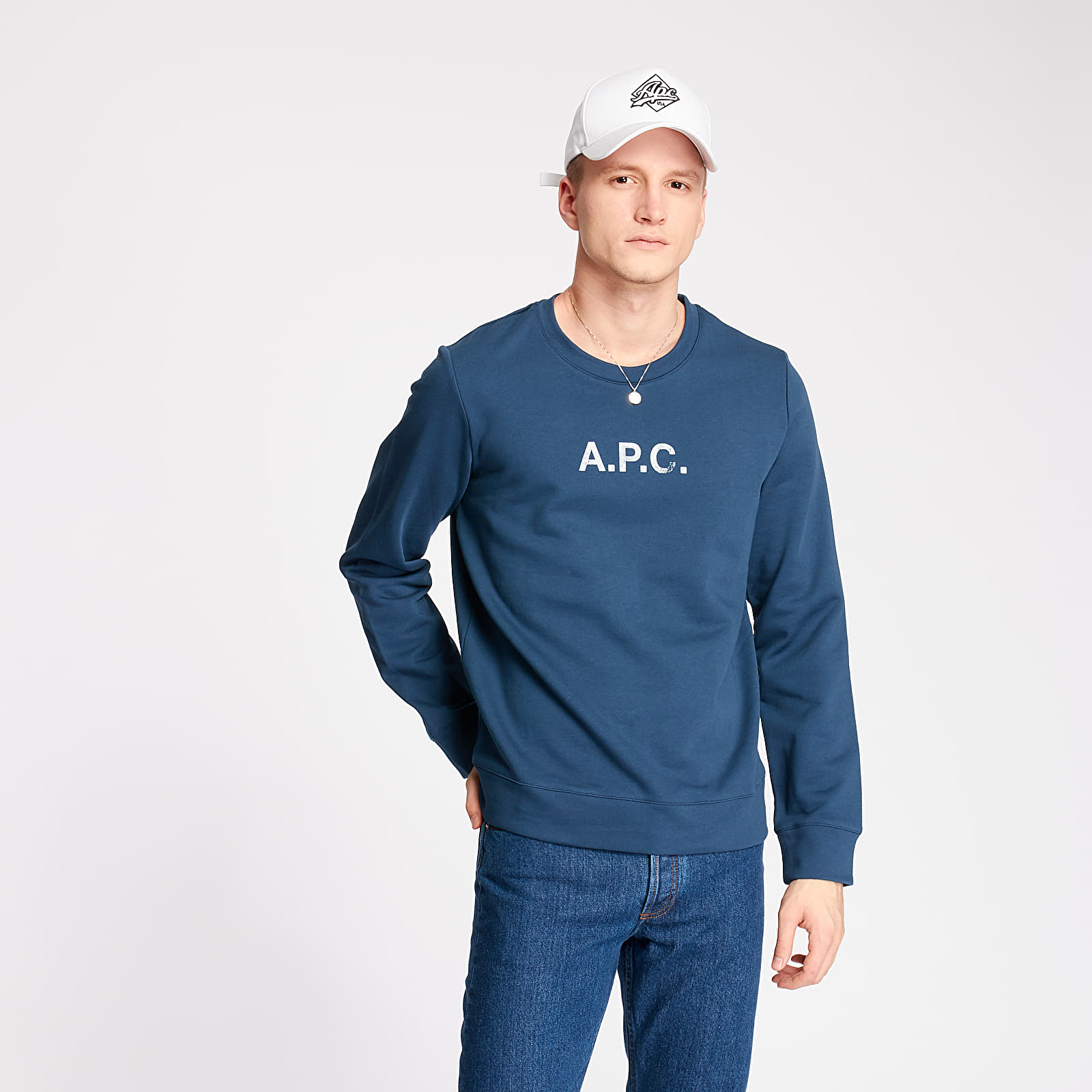 Sweatjacken und Sweatshirts A.P.C. Stamp Crewneck Blue