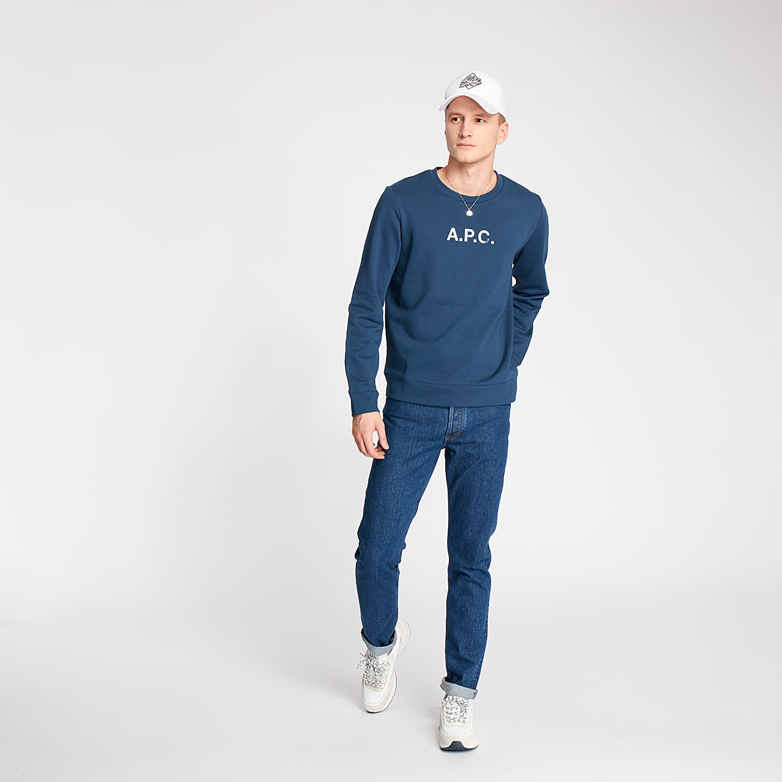 Hoodies and sweatshirts A.P.C. Stamp Crewneck Blue Footshop