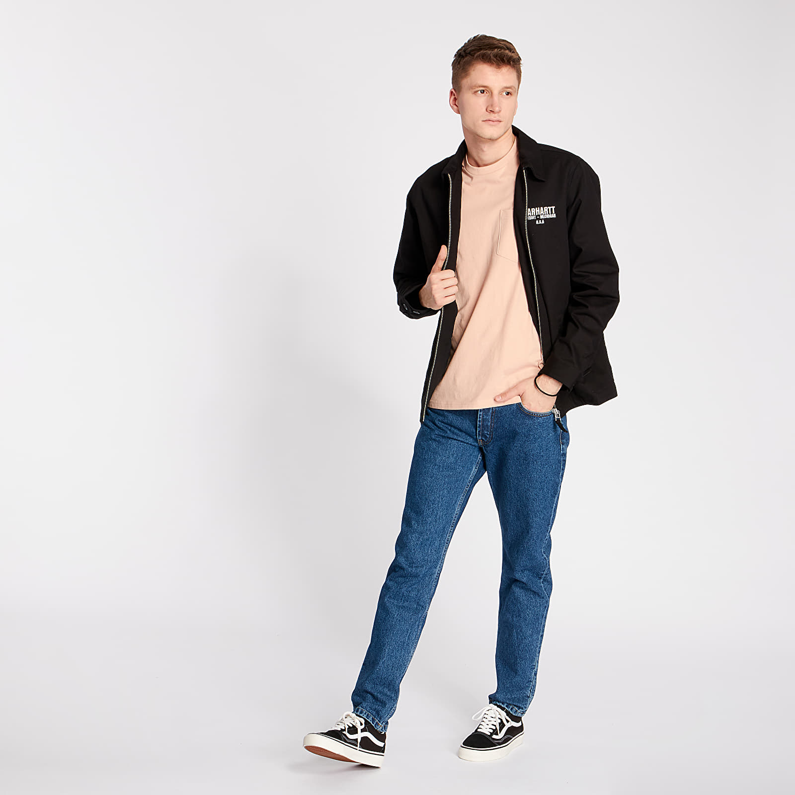 Kabátok Carhartt WIP Freeway Jacket Black/ Wax