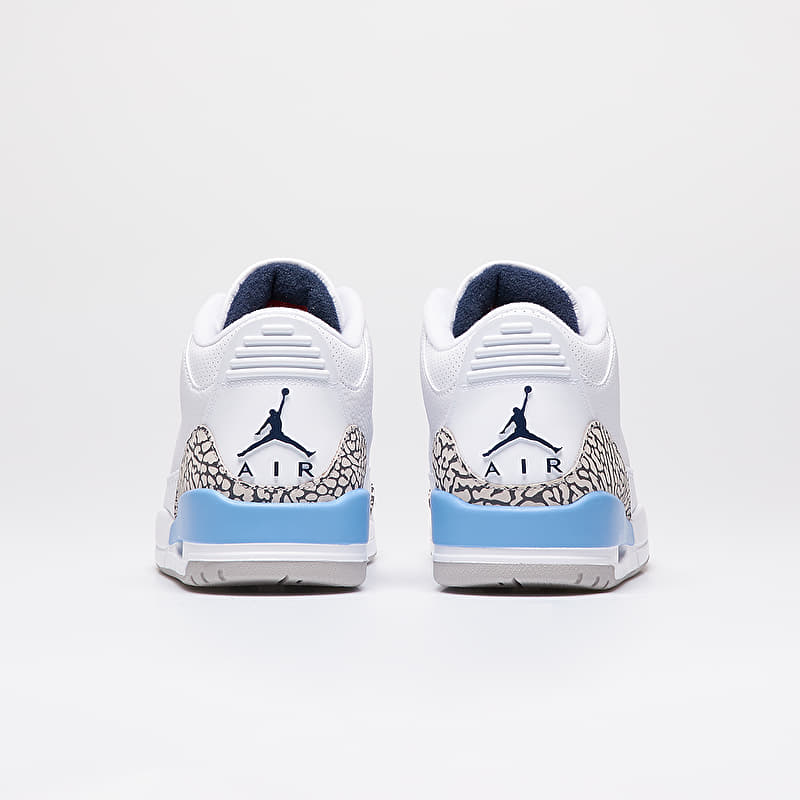 Air Jordan 3 Retro White/ Valor Blue-Tech Grey | Footshop