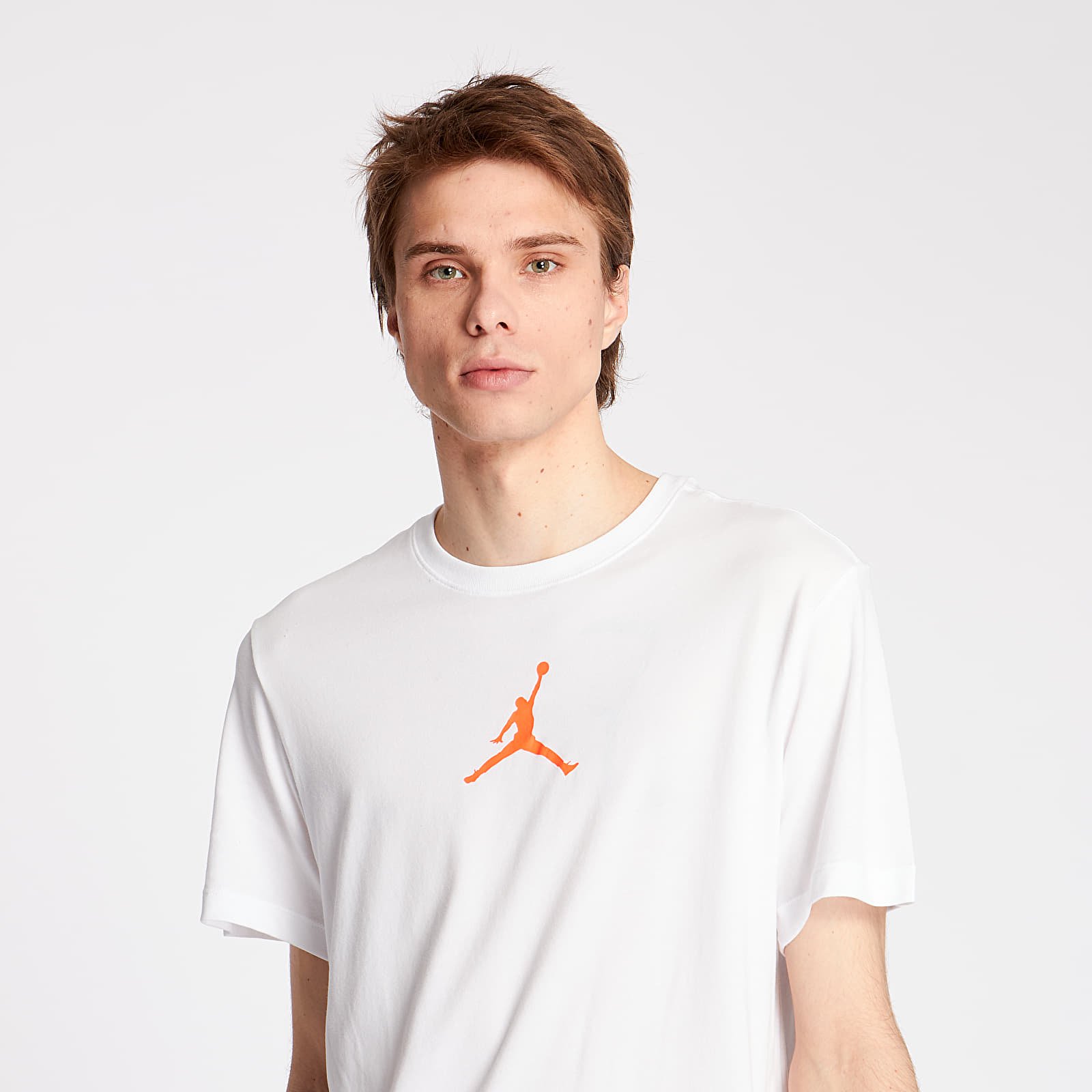 T shirts Jordan Jumpman Dri Fit CT Tee White Infrared 23 Footshop