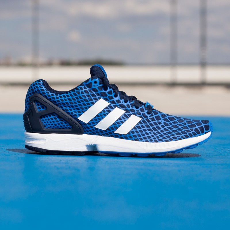 Flux　TT Men's shoes adidas ZX Flux Techfit Bluebird/Collegiate Navy/White