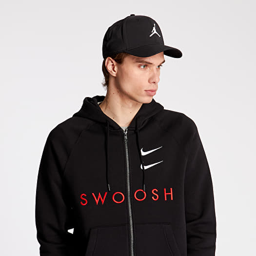 Hoodies and sweatshirts Nike Sportswear Swoosh Fullzip BB Hoodie Black University Red White Footshop
