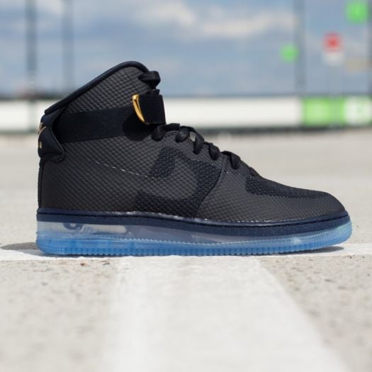 Men s shoes Nike Air Force 1 CMFT LUX Black Black Metallic Gold Footshop