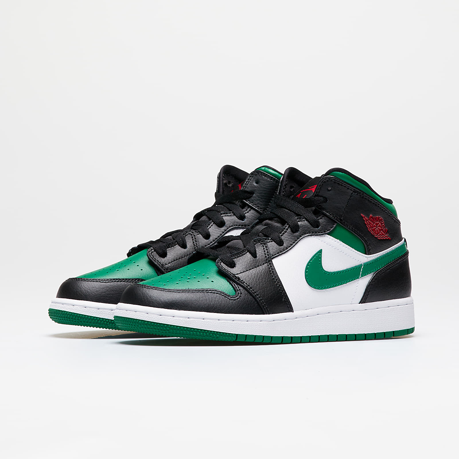 Sneaker und Schuhe für Kinder Air Jordan 1 Mid (GS) Black/ Pine Green-White-Gym Red