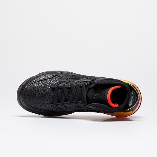 nike jordan mars 270 mid trainers in black and orange
