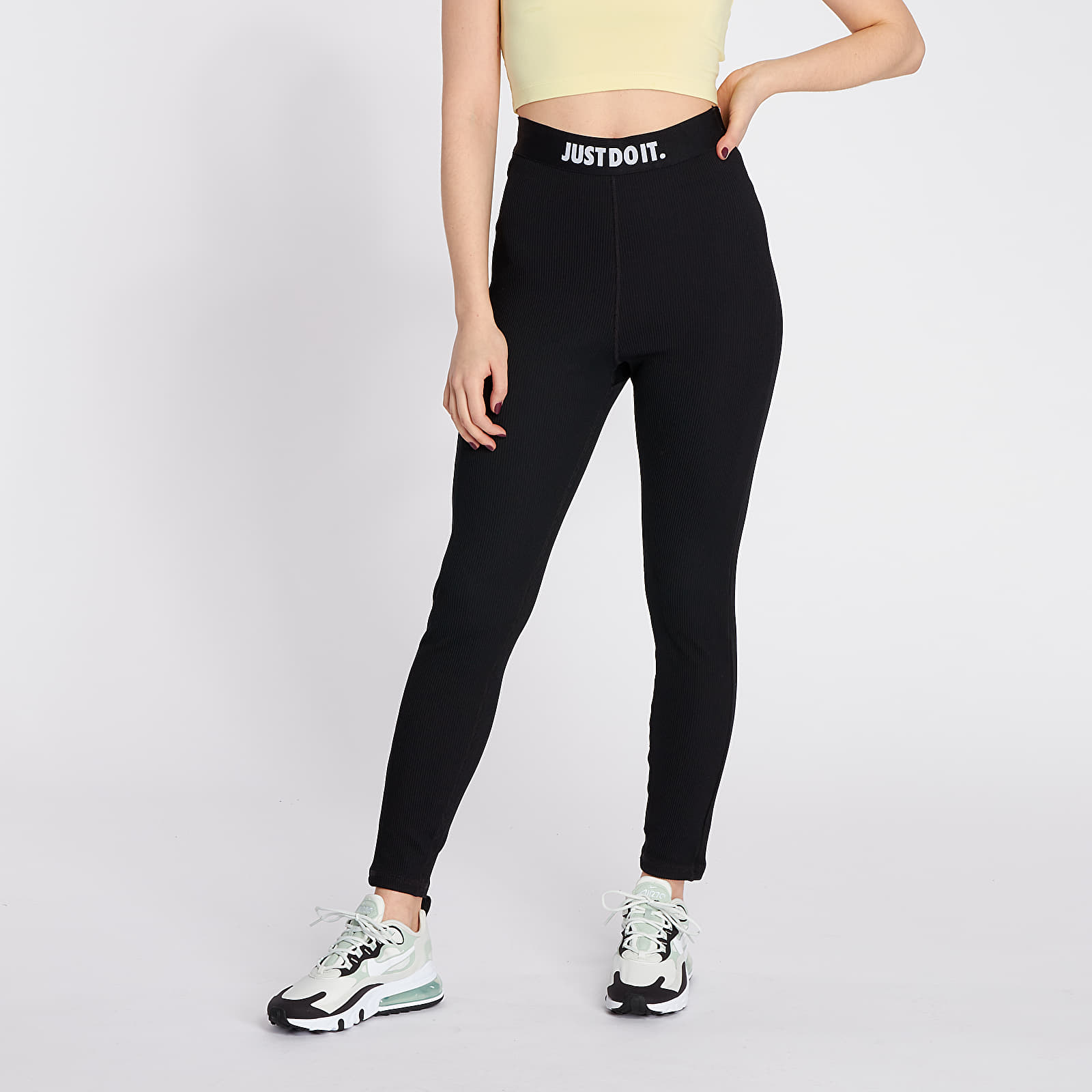 Pants and jeans Nike Sportswear 7 8 Just Do It Rib Legging Black Footshop