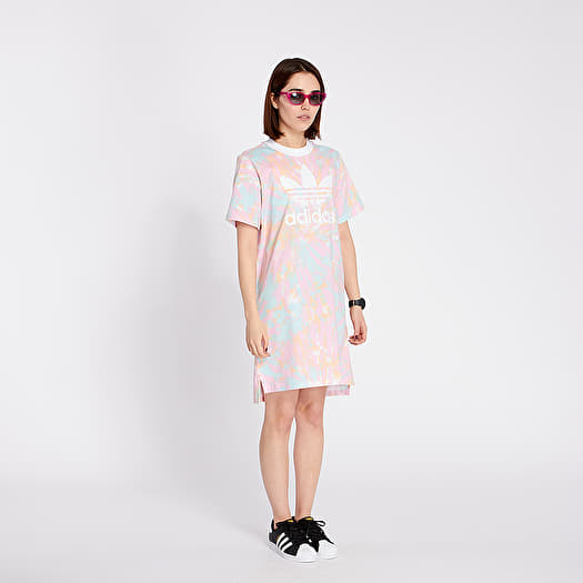 Dress adidas Tee Dress Multicolor/ White/ True Pink | Footshop