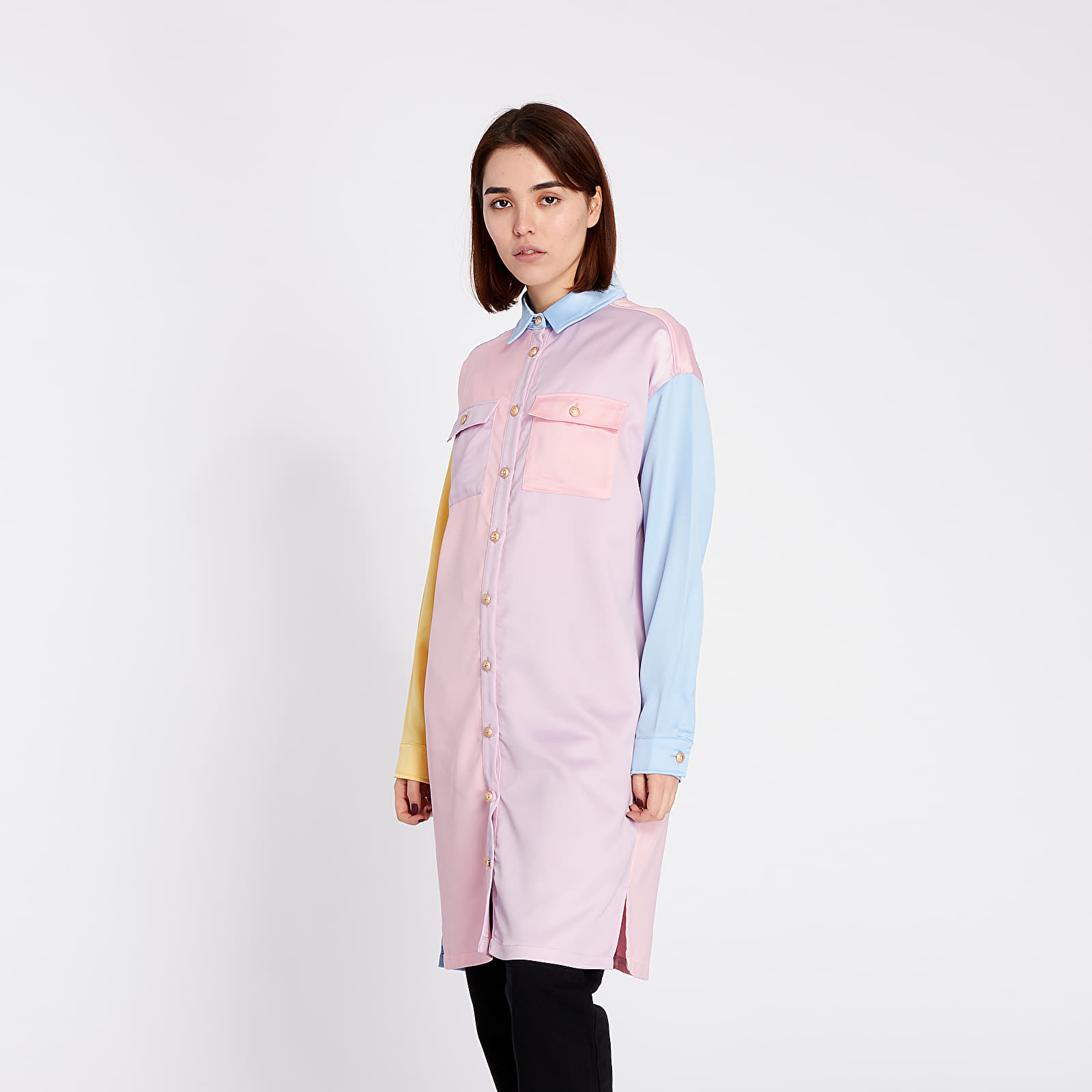 Robes Lazy OAF Satin Queen Shirt Dress Multicolor