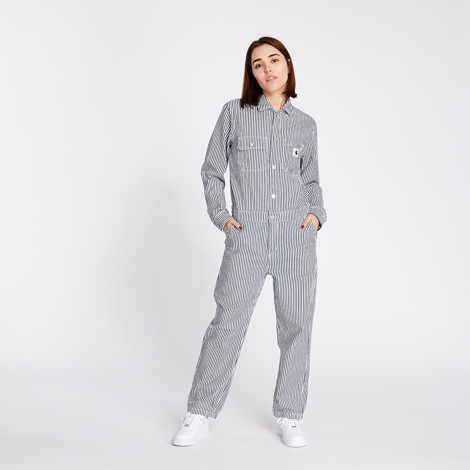 Hemden Carhartt WIP Tara Coverall Overal Blue/ White