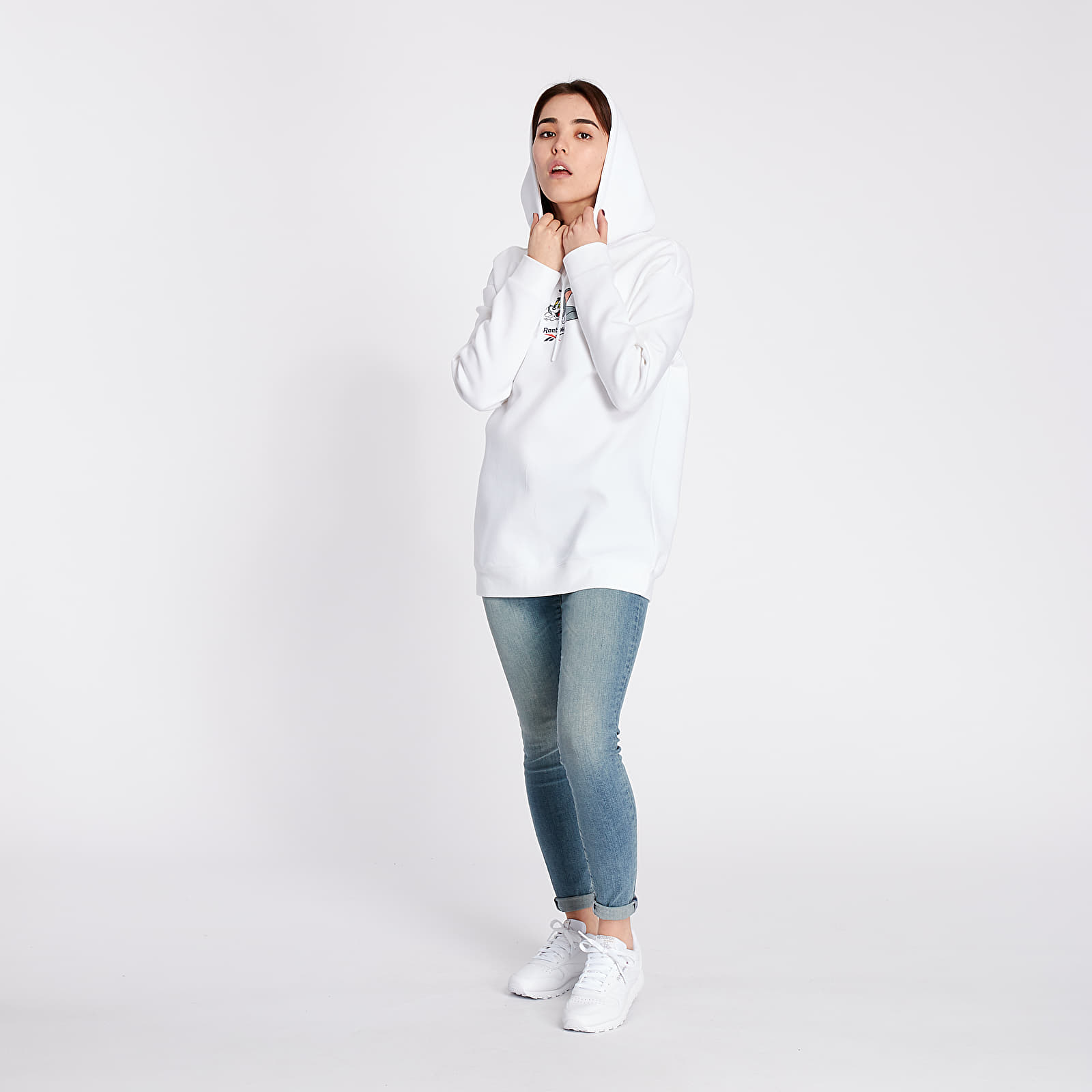 Puloverji   Reebok x Tom & Jerry Hooded Dress White