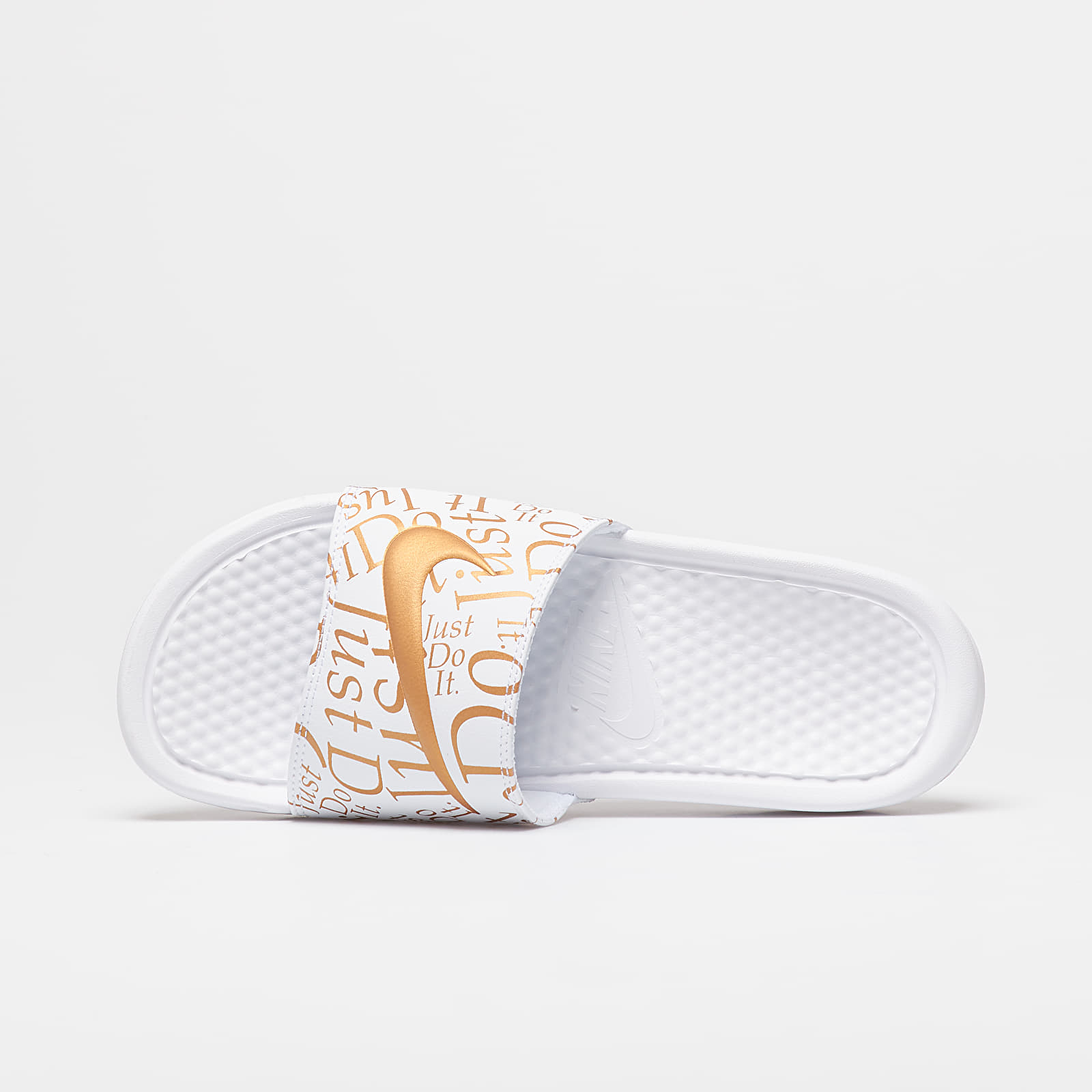 Nike benassi 2025 white gold