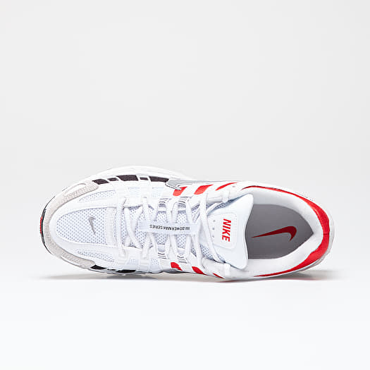 Men s shoes Nike P 6000 White Particle Grey University Red Footshop