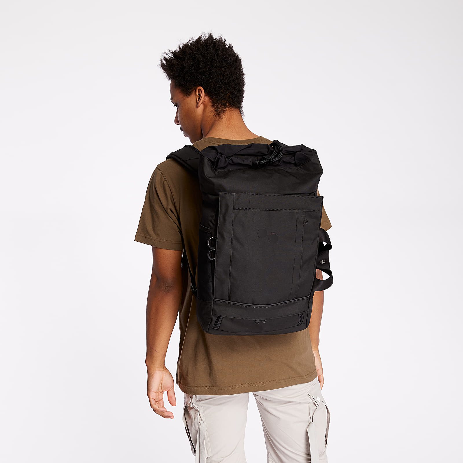 Backpacks pinqponq Blok Medium Backpack Rooted Black Footshop