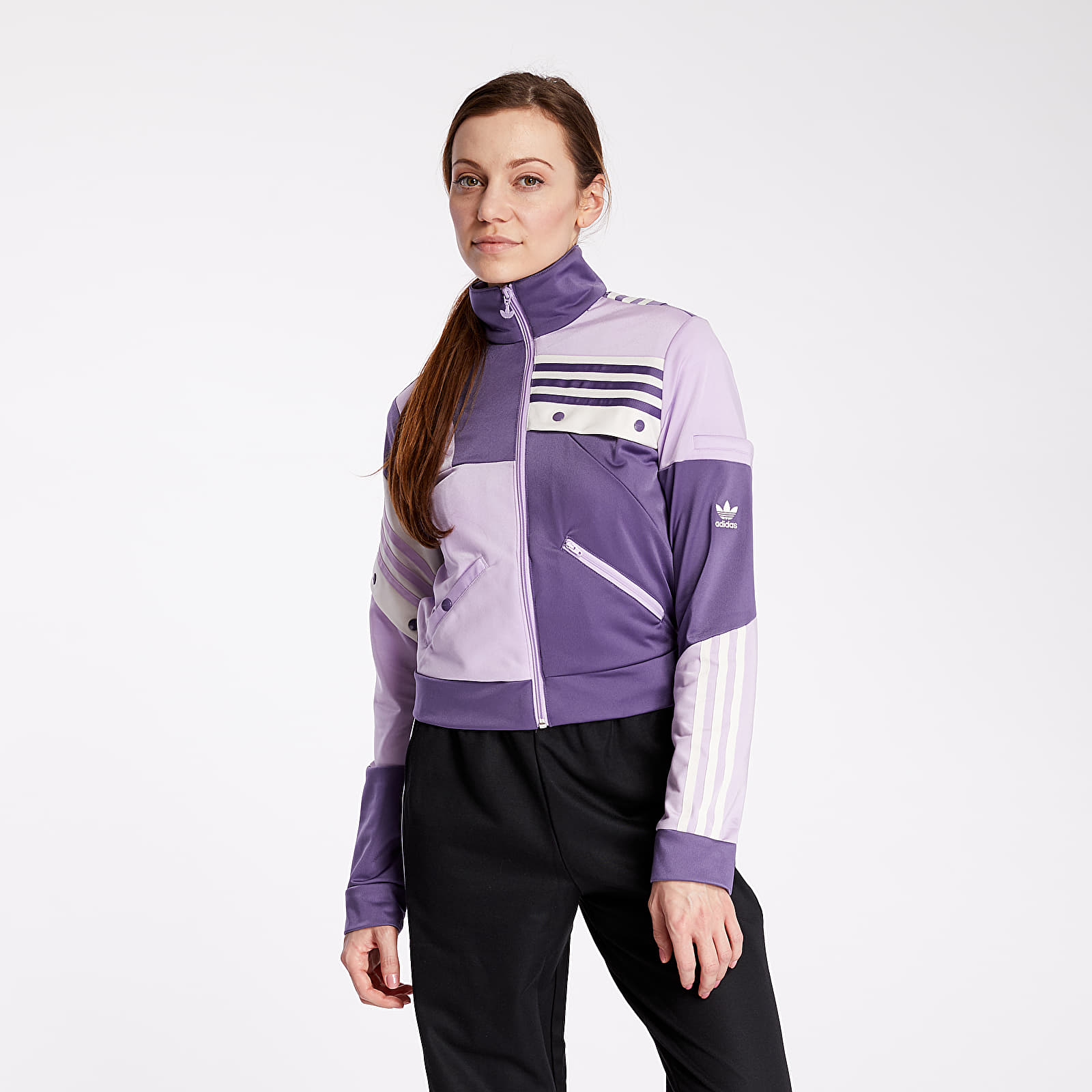Hoodies and sweatshirts adidas Danielle Cathari Tracktop Tech Purple
