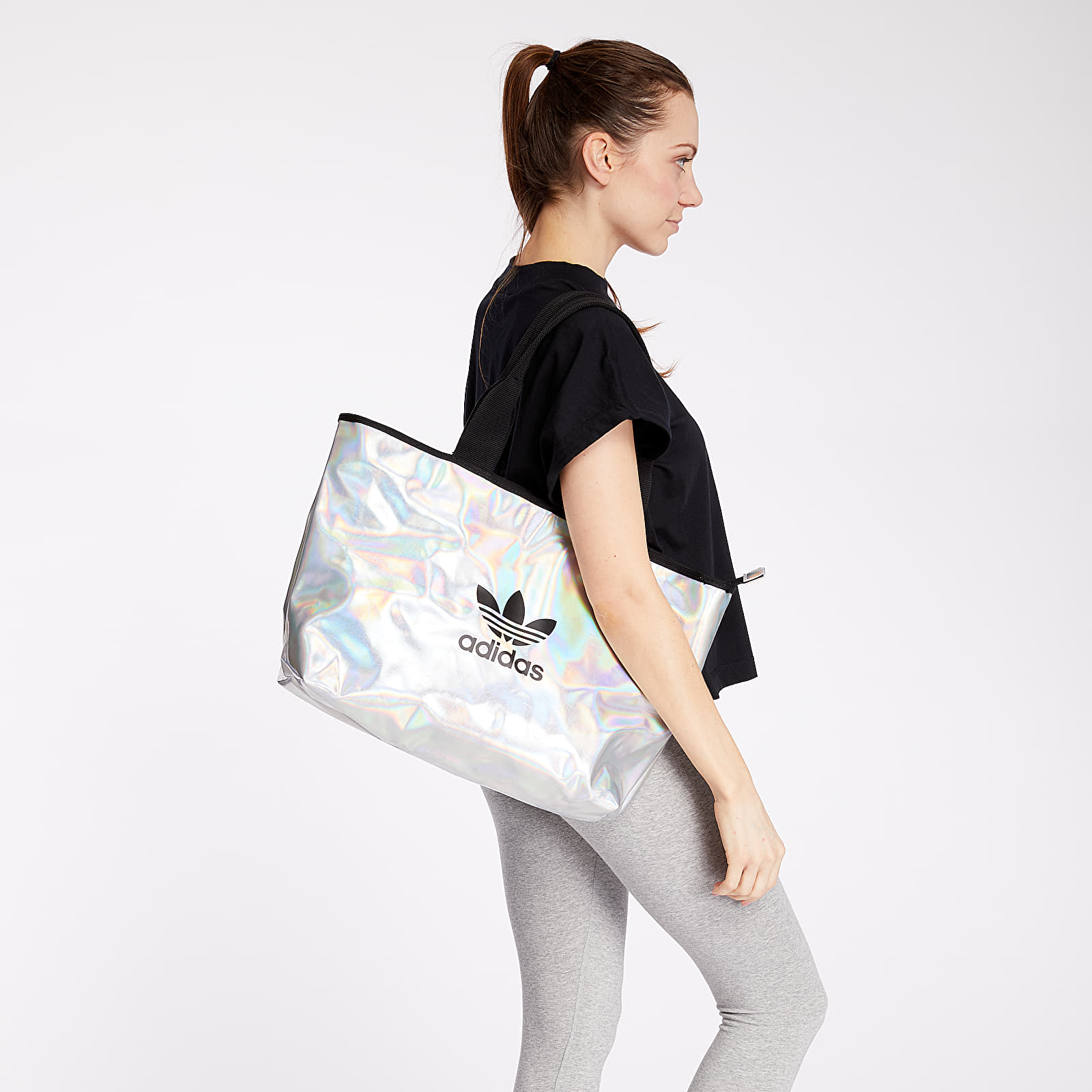 Umhangetaschen adidas Shopper Bag Silver Metallic Iridescent Footshop