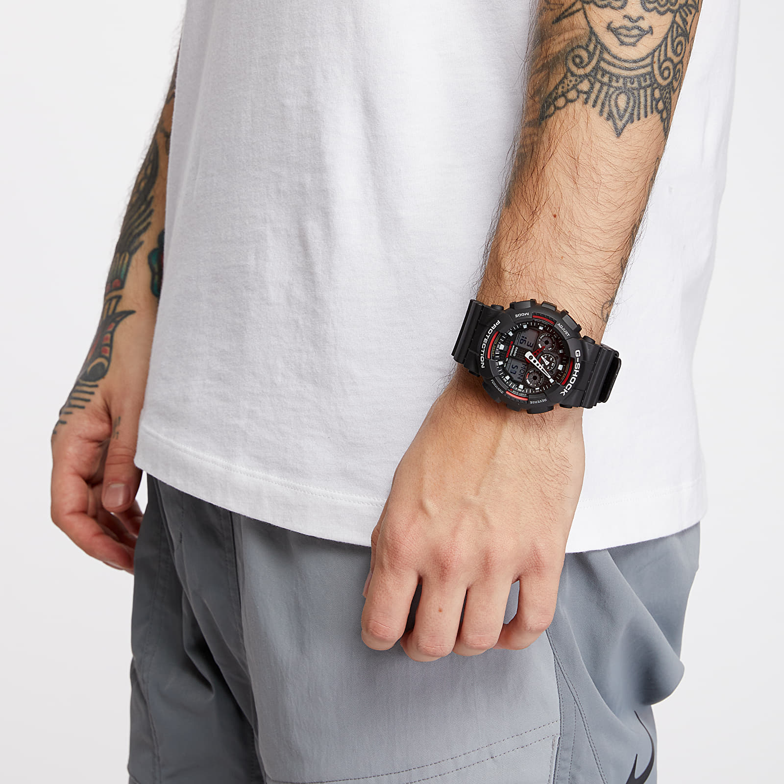 Casio g shock best sale black and red