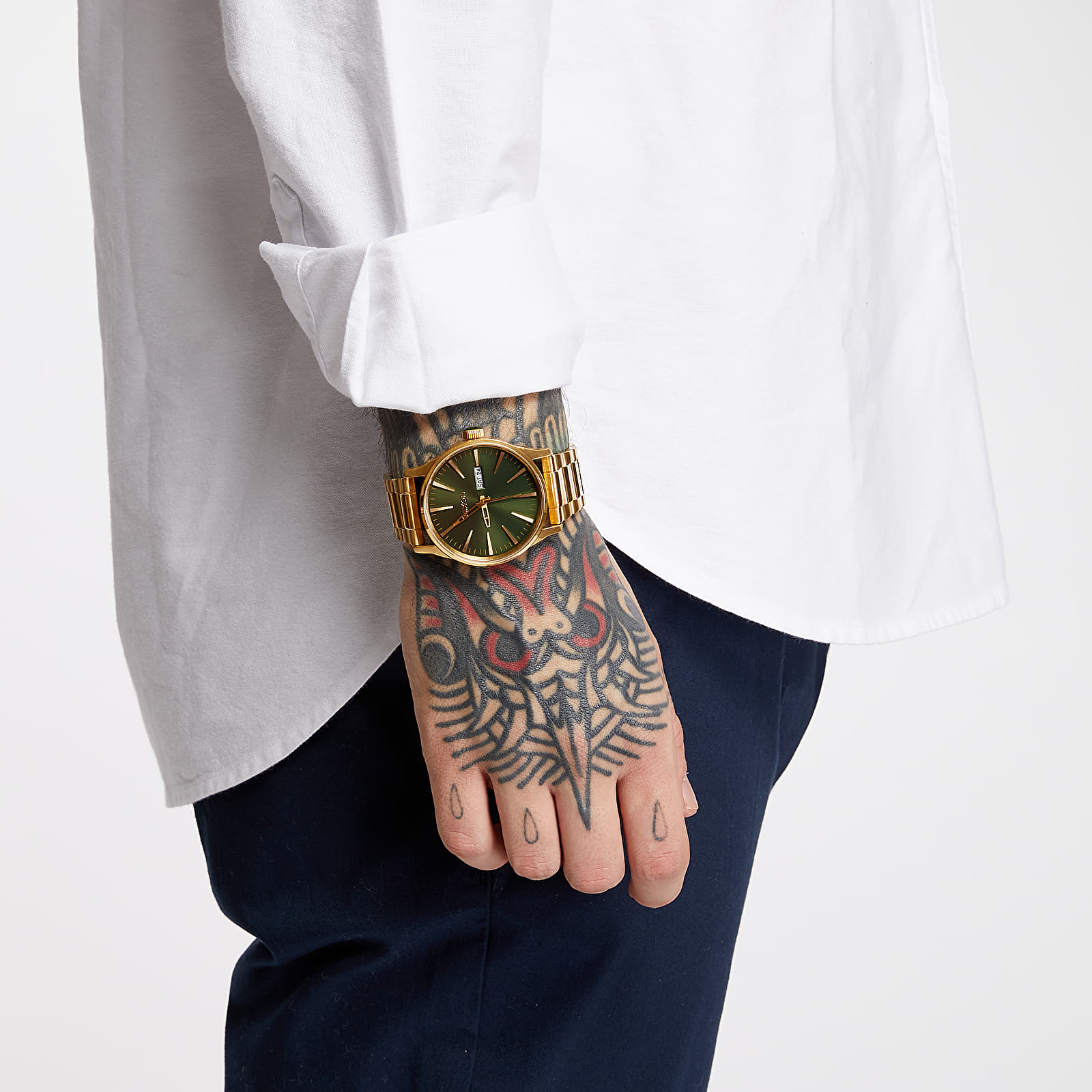 Nixon sentry 2025 ss gold green