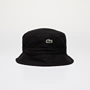Lacoste black bucket hat hot sale