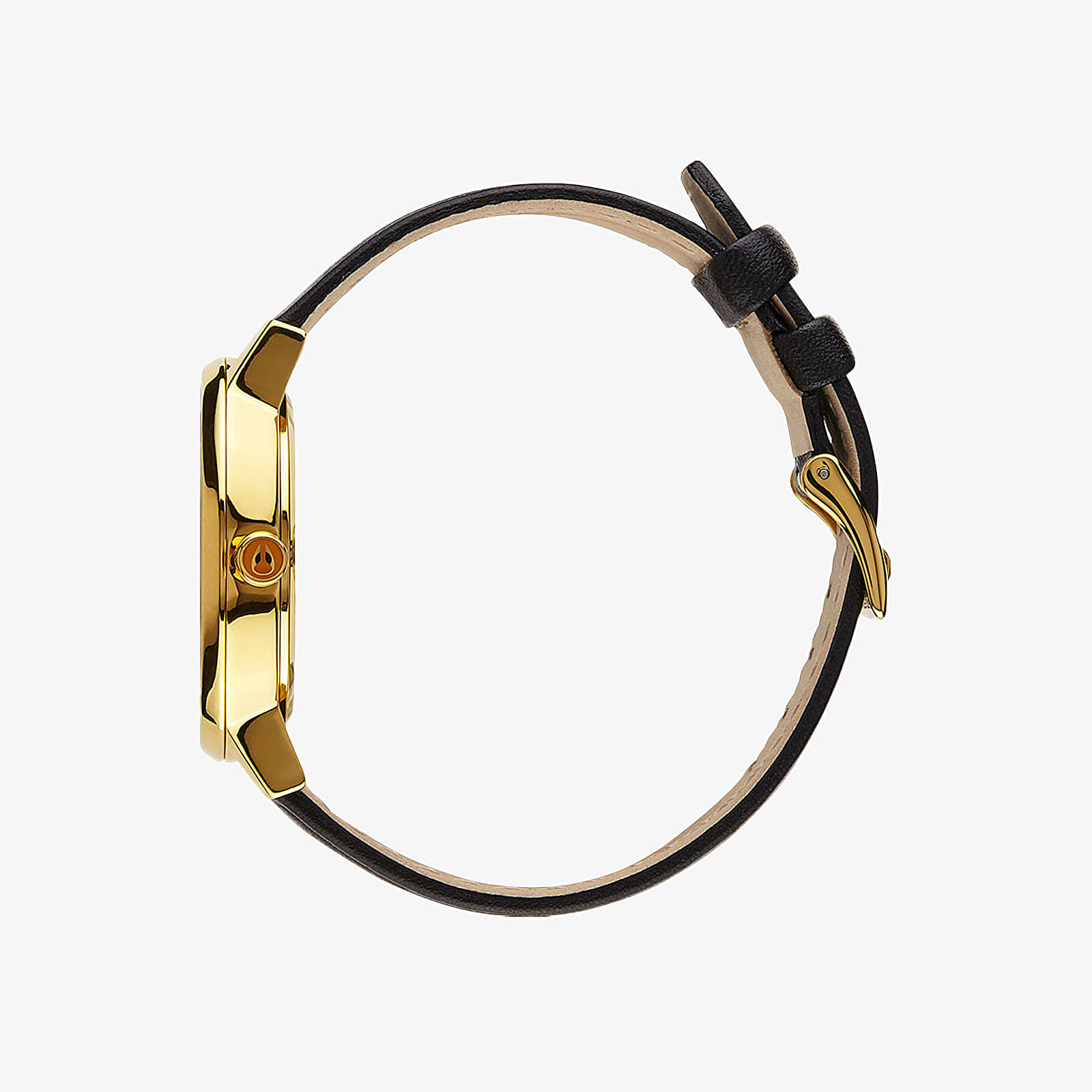 Watches Nixon Kensington Leather Watch Gold/ White/ Black