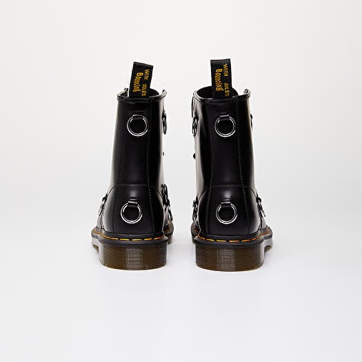 RAF SIMONS x Dr.martens ブラックレザーシューズ 42 Buty męskie Dr. Martens x Raf Simons Ring Black Cow Leather