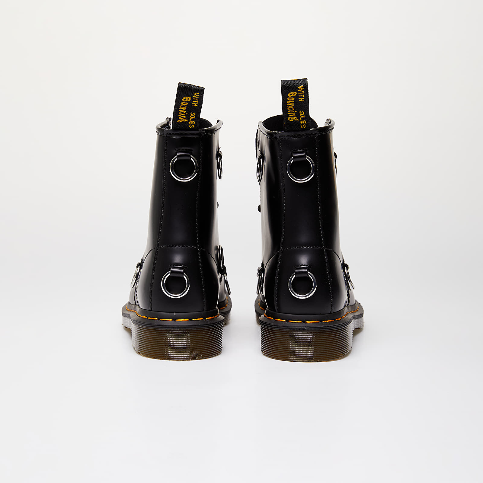 Herren Sneaker und Schuhe Dr. Martens x Raf Simons High Ring Black Cow Leather