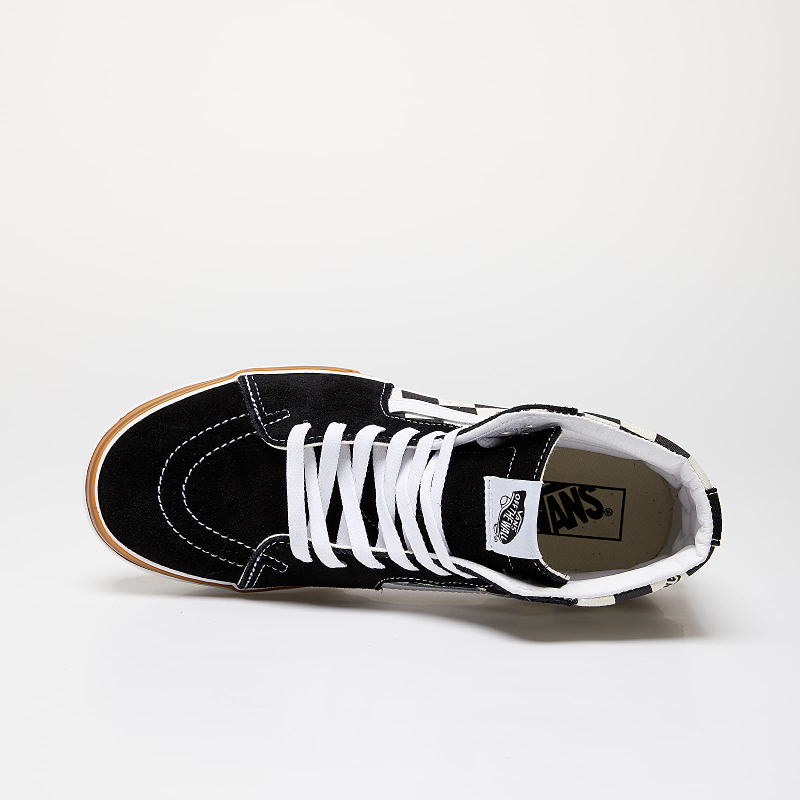 Men's shoes Vans Sk8-Hi Stacked (Checkerboard) Checkerboard/ True White