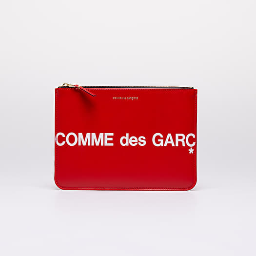 Portofel Comme des Garçons Huge Logo Wallet Red