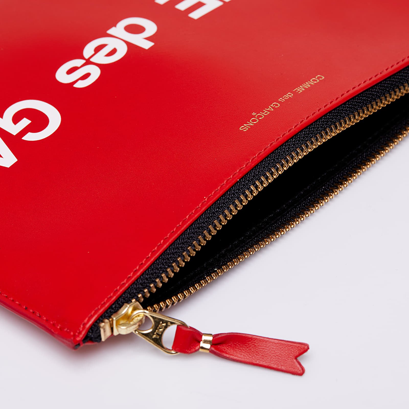 Portofele Comme des Garçons Huge Logo Wallet Red