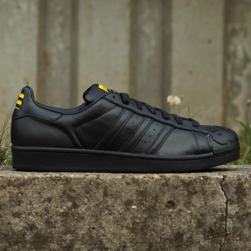 Herresko adidas Superstar Pharrell Supershell Carbon Black/ Carbon Black/ Yellow