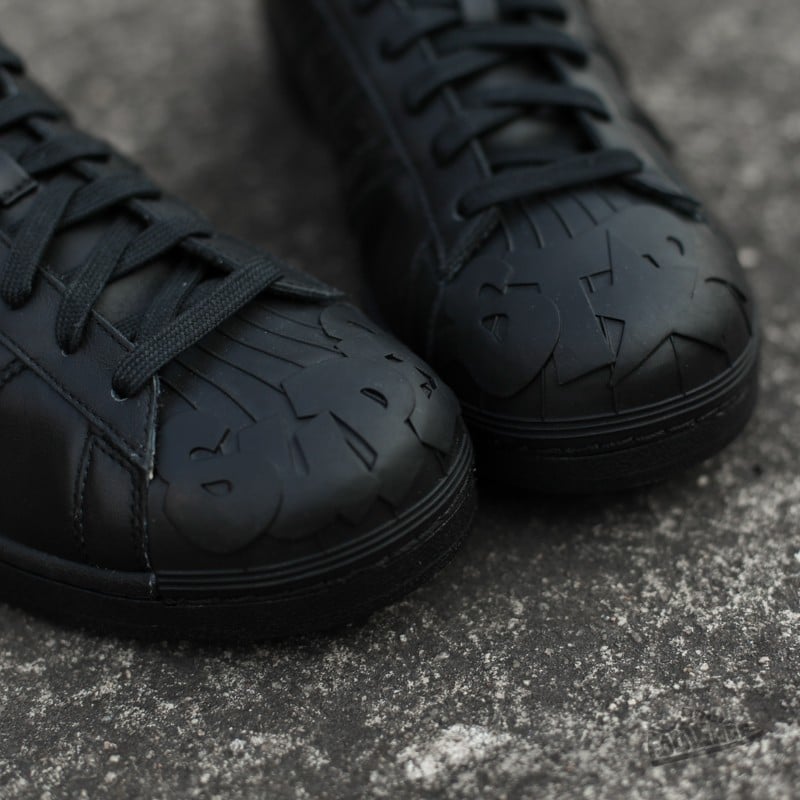 Herresko adidas Superstar Pharrell Supershell Carbon Black/ Carbon Black/ Yellow