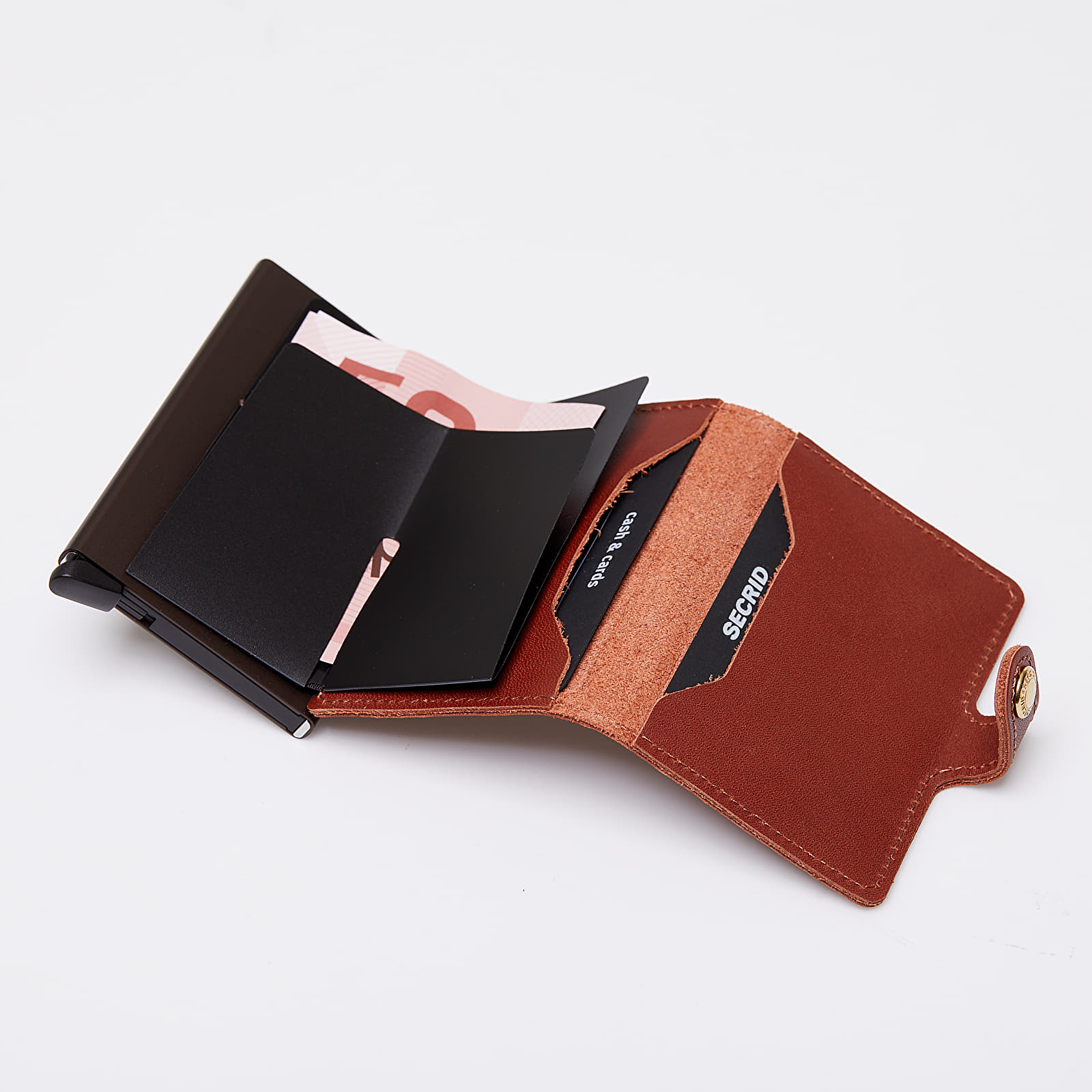 Portofele Secrid Miniwallet Original Cognac-Brown