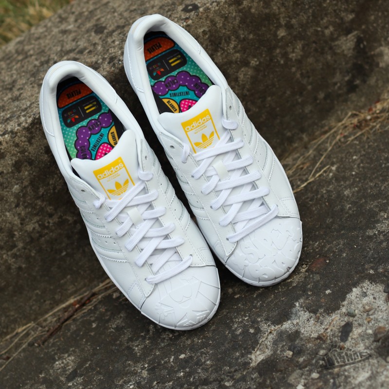 Pánské tenisky a boty adidas Superstar Pharrell Supershell White/ White/ Yellow