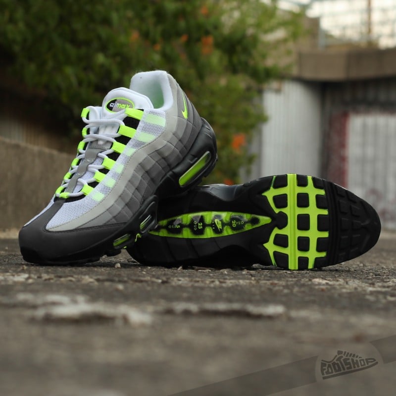 Men s shoes Nike Air Max 95 OG Black Volt Medium Ash Dark Powter Footshop