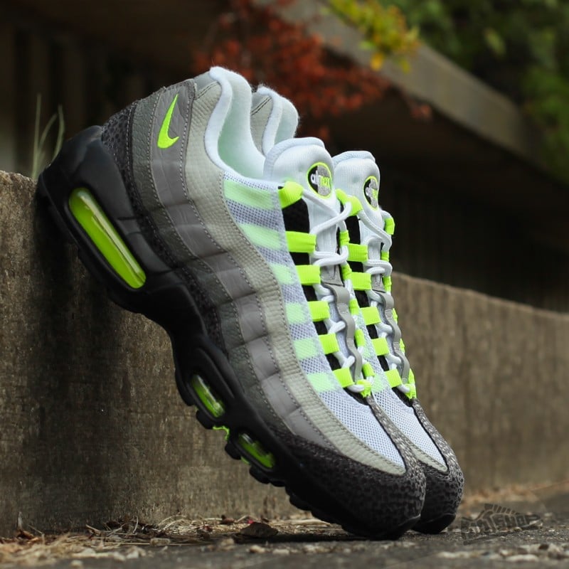 Herren Sneaker und Schuhe Nike Air Max 95 OG Premium Black Volt Medium Ash Dark Powter Animal Footshop