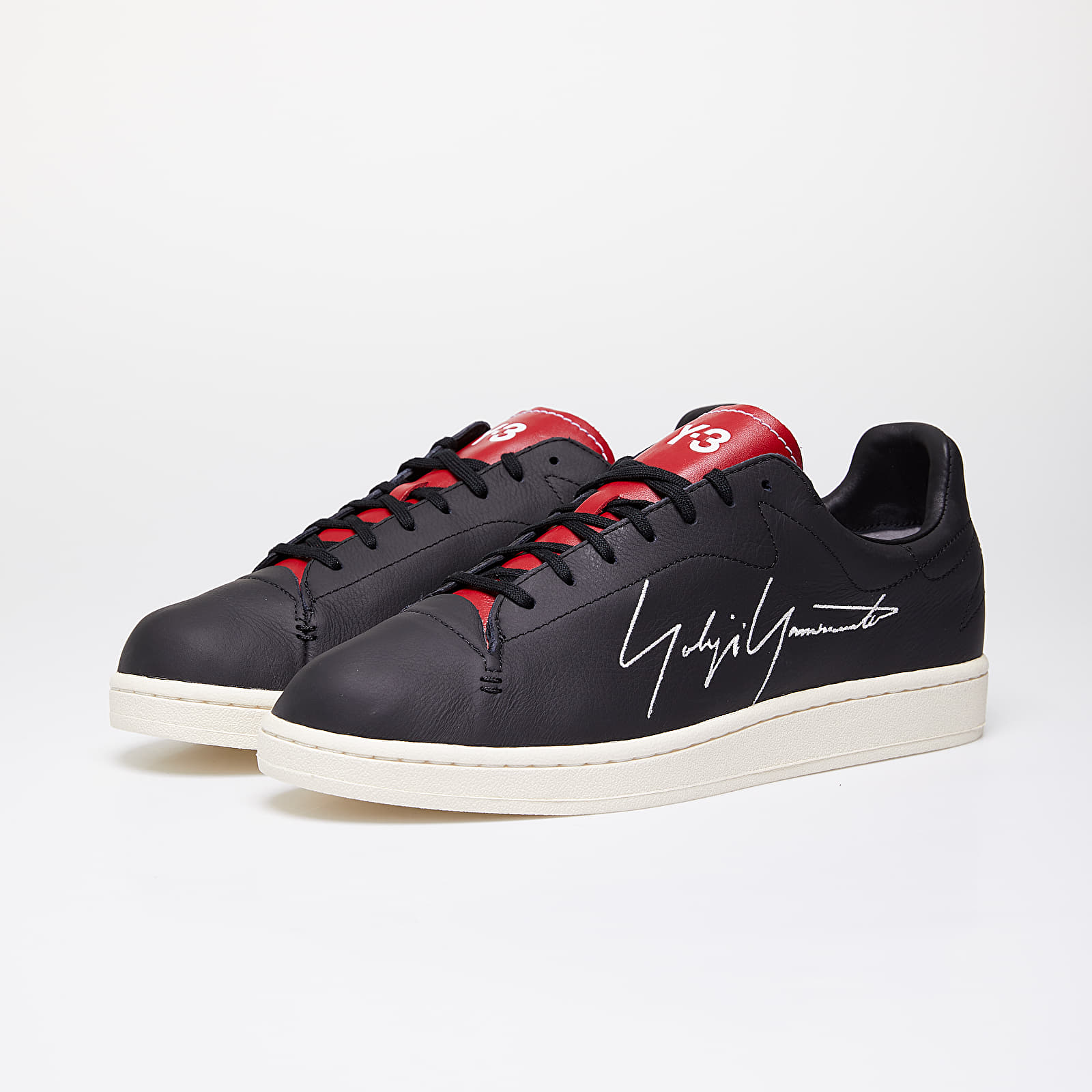 Men s shoes Y 3 Yohji Court Black Red Ftw White Footshop