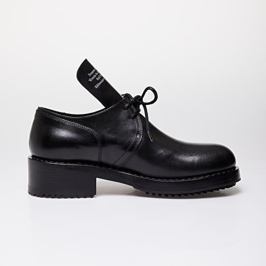 靴 Raf Simons Brushed Leather Derby Shoes Raf Simons square-toe Derby Shoes | Black | FARFETCH
